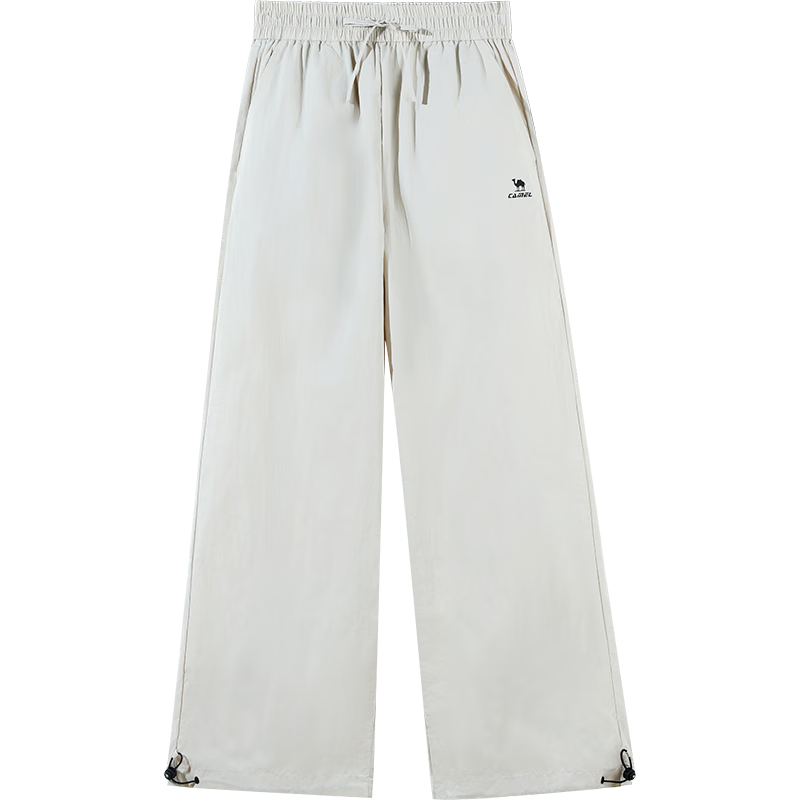 CAMEL [Mangyou] Women's Sports Pants, New Spring And Summer Lightweight Sun Protection Trousers, Loose Wide-Leg Straight Casual Long Pants