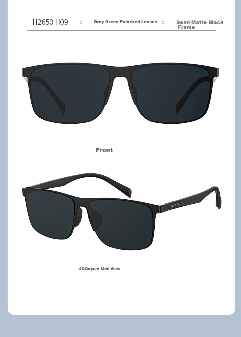 HELEN KELLER Sunglasses for Men, UV Protection, 2026 New Style Glasses for Women, Polarized Sunglasses, High-End Driving-Specific Sunglasses 9