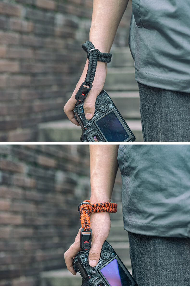 SUREWO Camera Quick Release Wrist Strap Compatible with Canon Sony Nikon Fuji DSLR Handwoven Vintage Anti-Lost Safety Wristband for Mirrorless Cameras 7