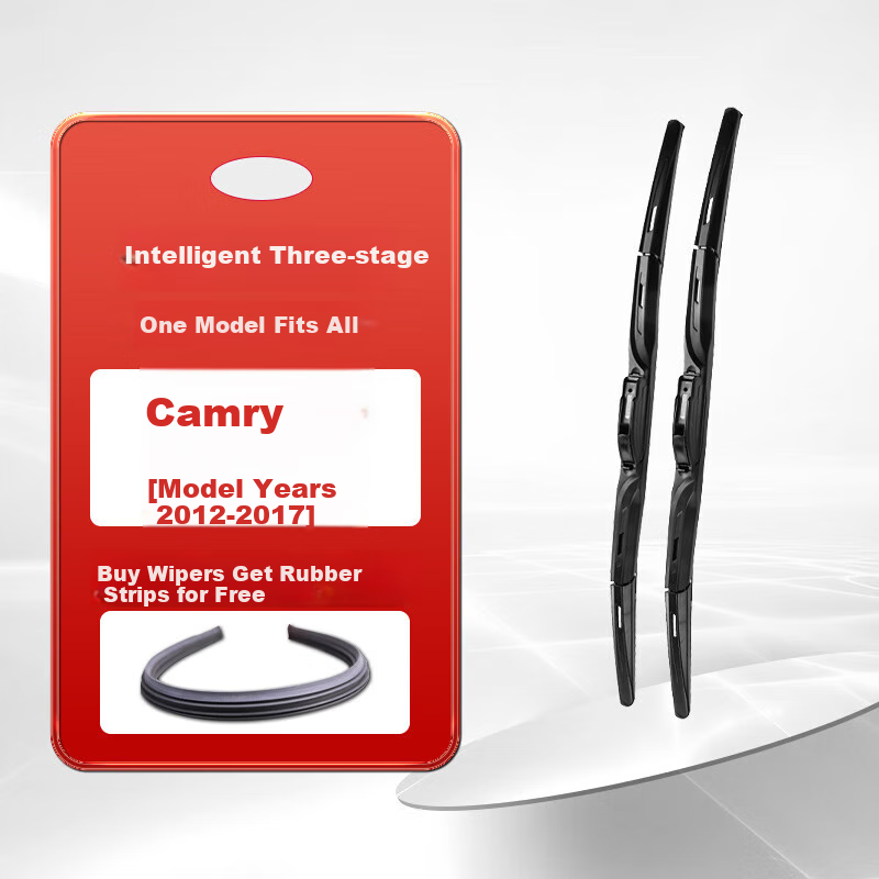 Ouji Three-Section Windshield Wiper for Toyota Camry 2012-2017 Model, Wiper Blade, Original Factory-Installed A-Grade Rubber Strip