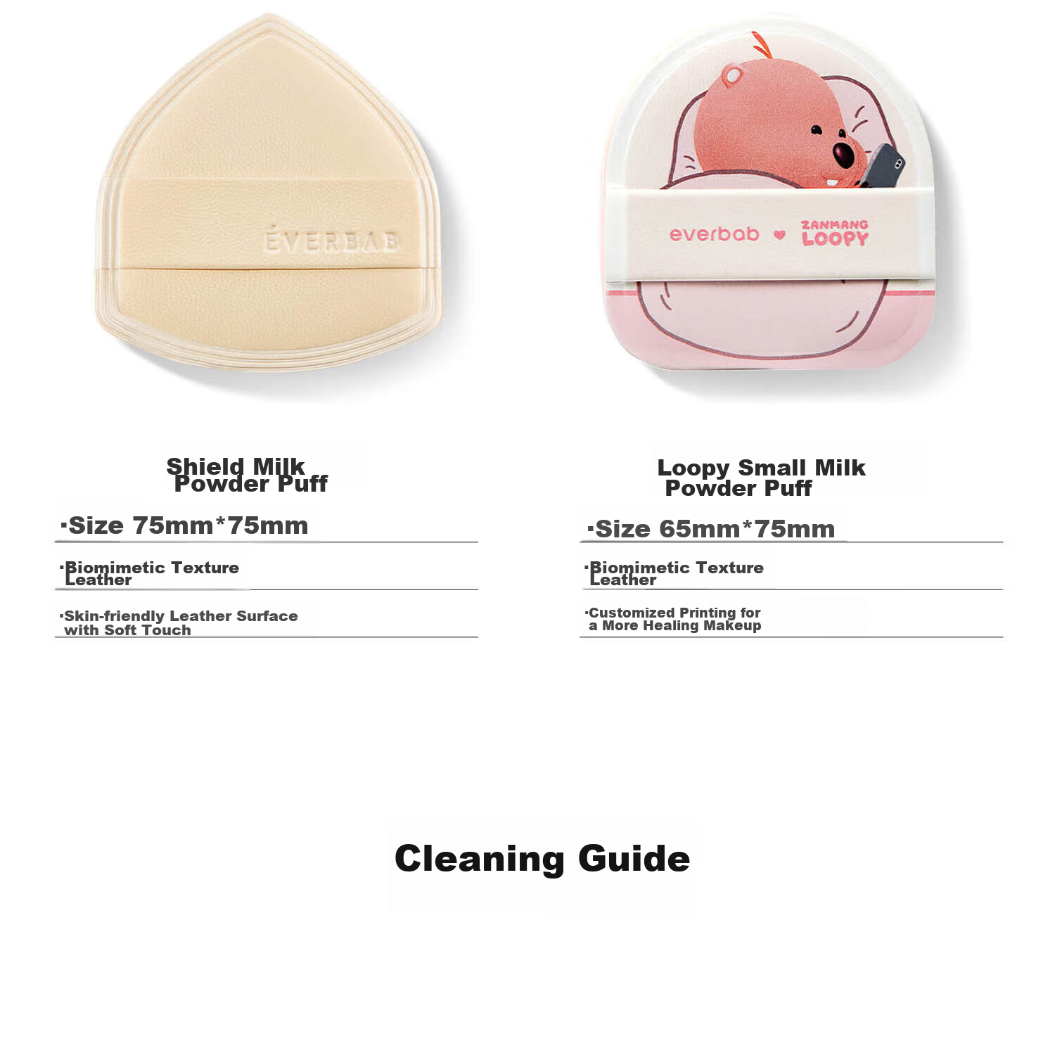 Everbab Air Cushion Milk Powder Puff Cotton Candy Makeup 2 Pieces, Foundation-Specific Dry And Wet Dual-Use, No Powder Absorption Makeup 11