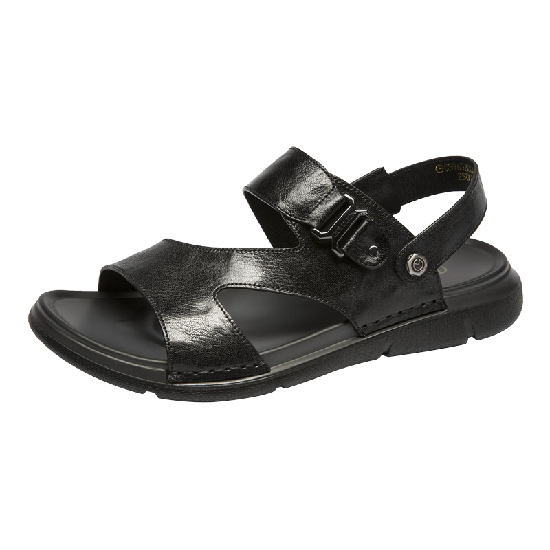 Goldlion Men's Summer Comfortable Lightweight Casual Sandals Dual-Wear Beach Shoes G596520043AAF Black Size 41