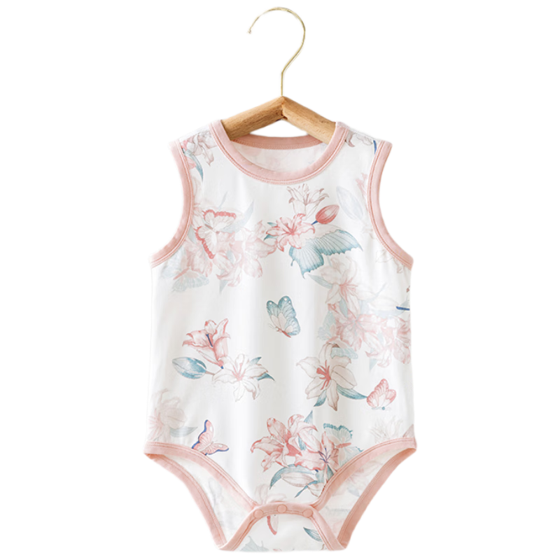 Beitaisi Baby Clothes Romper, Thin Summer Style for Newborns, Youkesi Sleeveless Vest Bodysuit Onesie