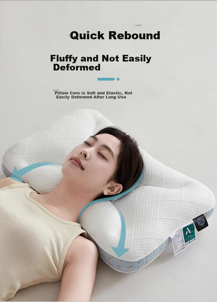 YALU&FREEDOM Pillow Neck Support Deep Sleep Cervical Pillow Core Adult Sleeping Specialized Anti-Pull SPA Memory Pillow Blue 1
