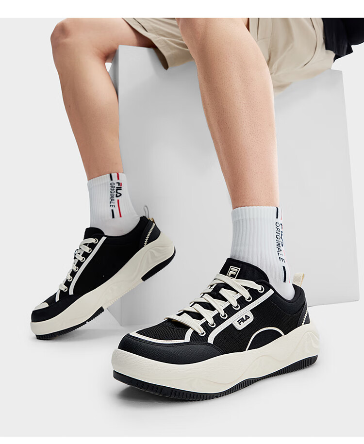 FILA Official Men's Shoes, COOKIES Retro Canvas Shoes, Cookie Shoes, Fashionable Casual Shoes 11