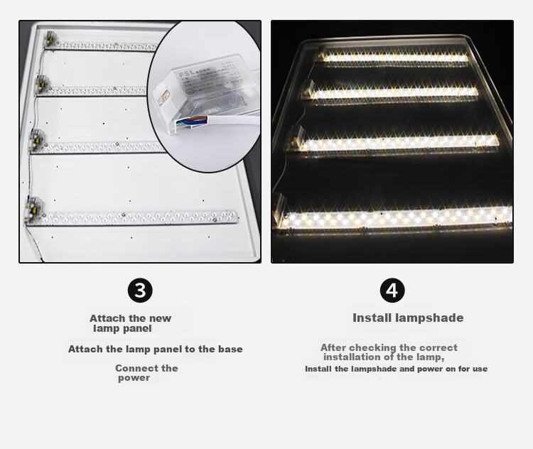 Foshanzhaoming (FSL) LED Light Core Strip Light Replacement Retrofit Ceiling Light for Bedroom And Living Room, Easy Installation Light Source Module, 17W Cool White 6500K Core A Model 6