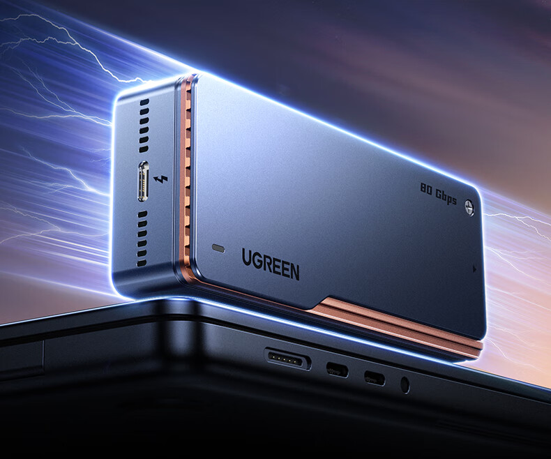UGREEN 80Gbps Hard Drive Enclosure Compatible with Thunderbolt 5/4/USB4 M.2 NVMe Portable SSD Enclosure for Mac Mini/Studio Computer Expansio 8