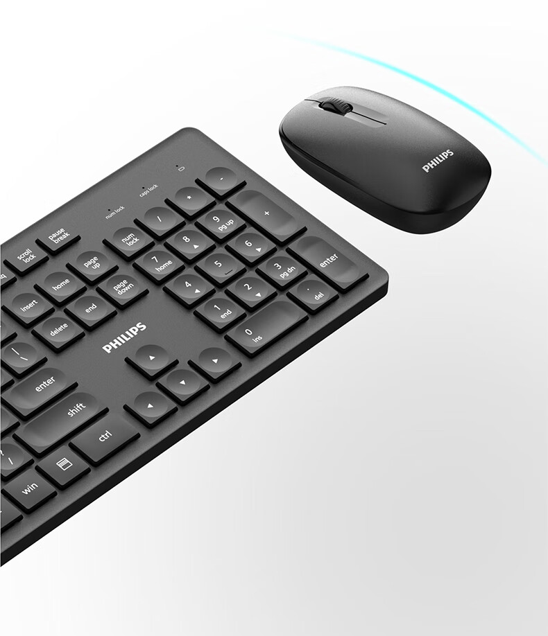 PHILIPS SPT6368 Wireless Keyboard and Mouse Set Office Apple MAC Desktop Laptop Ergonomic Keyboard and Mouse Set Corporate Purchase Pink 8