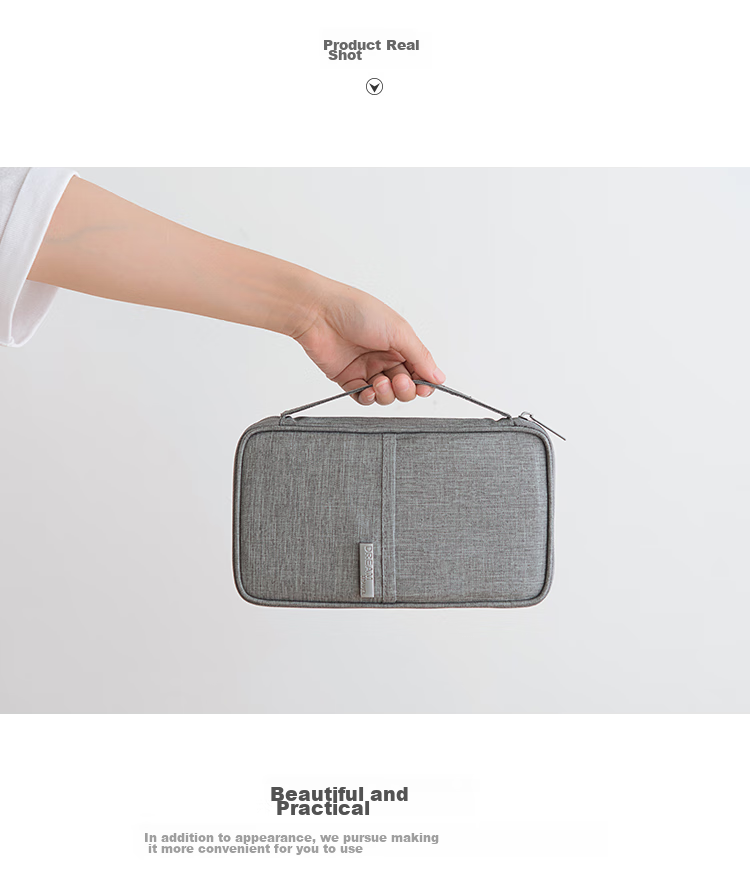 Youjialiangpin Anti-Theft Passport Holder, ID Document Holder, Travel Organizer Bag, High-End Wallet And Ticket Protector REII 5