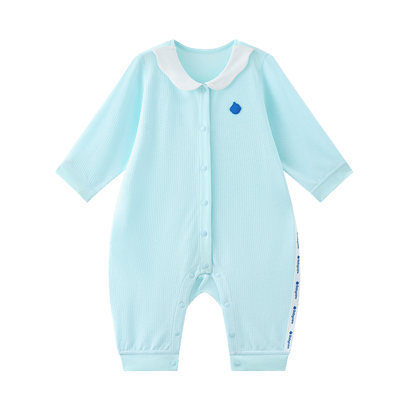 Babycare Camellia Onesie, Spring New Arrival Bodysuit, Newborn Romper, Baby Clothes, Sea Salt Blue, 66cm