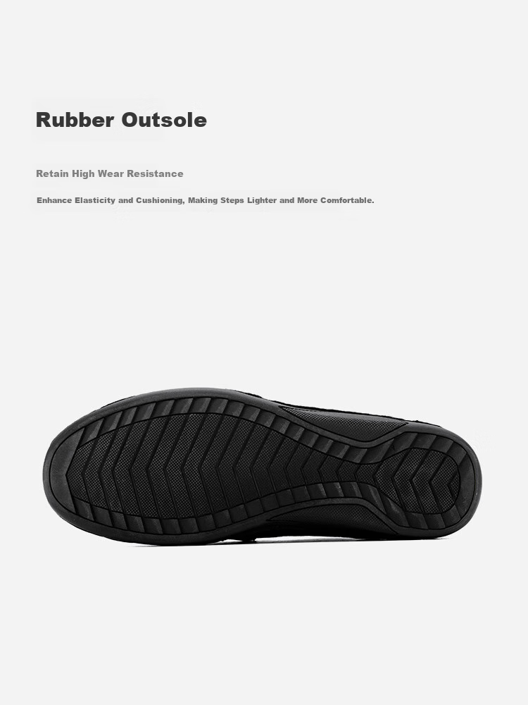 C.BANNER 2026 Men's Shoes, Top-Grain Leather, Business Casual Leather Shoes, Comfortable Slip-On Loafers, Black, Size 44 7