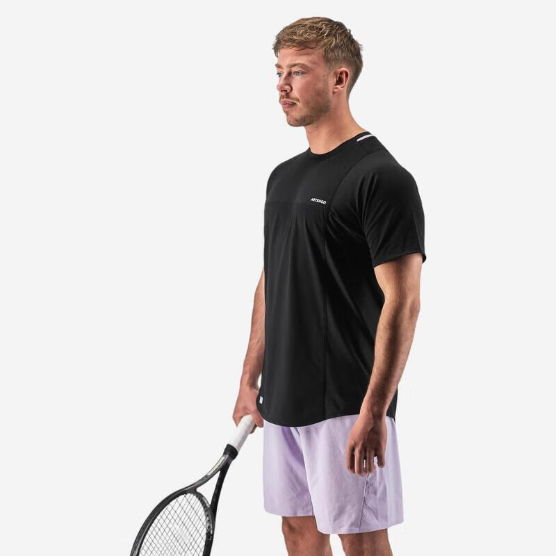 DECATHLON Tennis Shirt Short Sleeve Quick-Dry Navy Blue (Round Neck) M/175-4565930 7