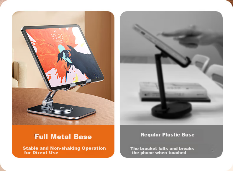 THE TREE Phone Stand, Desktop Aluminum Alloy Tablet Stand, IPad Online Class Learning Lazy Support Stand, Portable Folding 360-Degree Adjustable Stand for PUBG Gaming 6