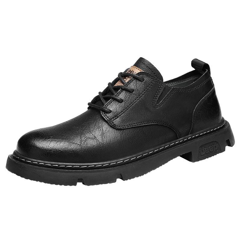 Jeep Men's Shoes, Spring And Autumn Leather Shoes, Men's Business Formal Shoes, British Style Dress Shoes, Work Casual Sneakers