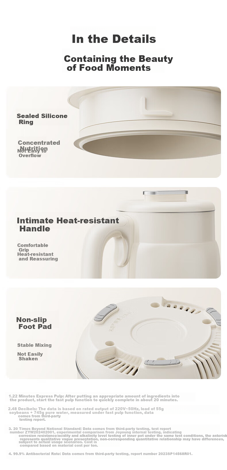 Joyoung 2026 New Fully Automatic No-Boil Soy Milk Maker with 316L Stainless Steel Inner Pot, Traditional Method, No Filter, 1.4L Large Capacity, Home Use Magic Bean Machine 11