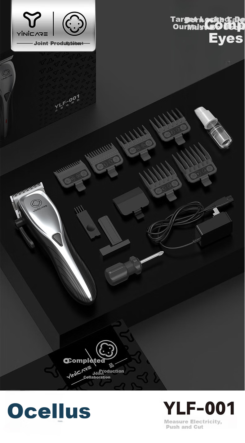 Yier Hair Salon Professional Hair Clipper, Electric Trimmer for Home And Salon Use, Hair Cutting Scissors, Aokemei YLF-001 Graduation Gift 11