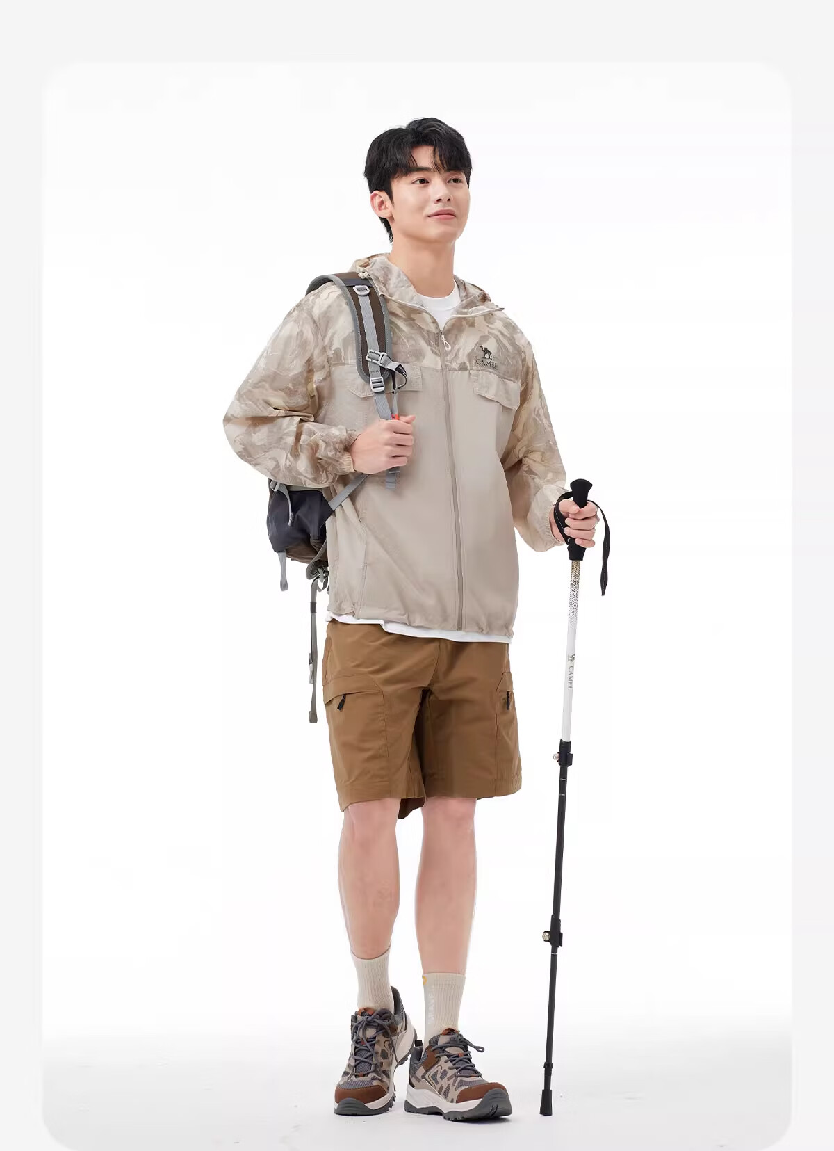 CAMEL Mukguang Outdoor Sun Protection Jacket 2025 Spring Summer Unisex UPF50 Cooling Breathable Sun Protection Coat R009 2XL 17