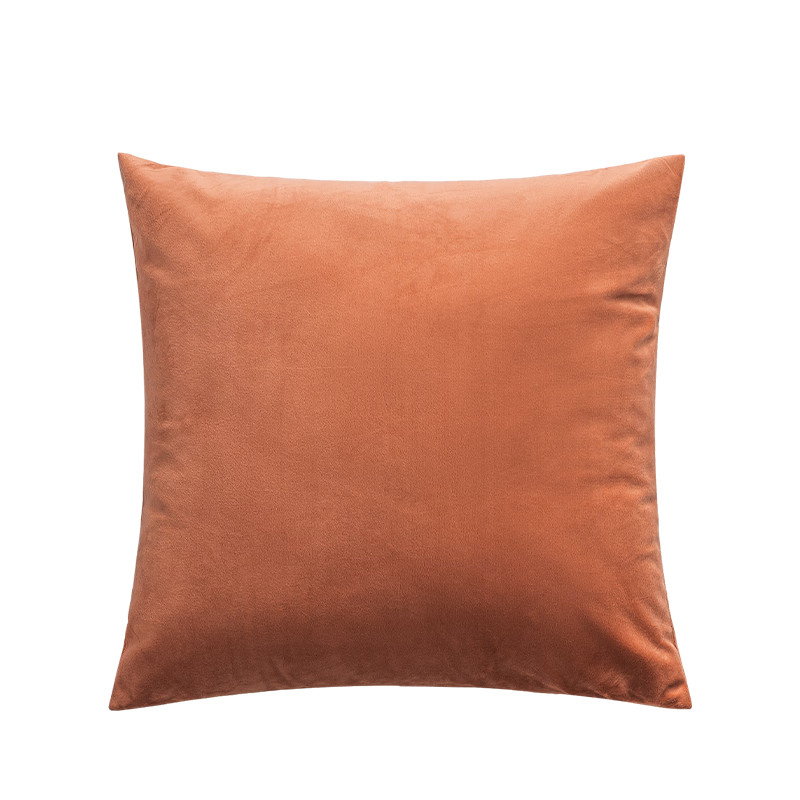JD Original Cotton Candy Pillow, Ultra-Soft Cotton Fleece Sofa Bed Head Living Room Office Lumbar Support Cushion, Honey Orange, 45x45cm