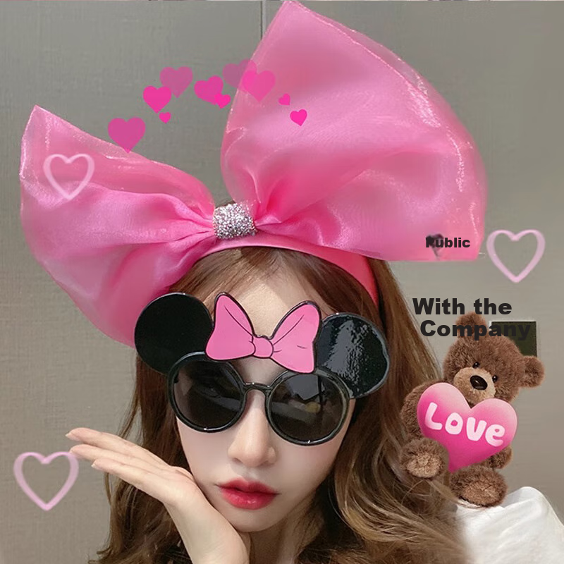 Duomeiyi Birthday Hat, Birthday Scene Decoration, Girl's Happy Birthday Props, Barbie Pink Headband, Butterfly Fashion Simple Desig