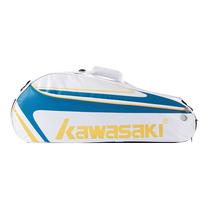 KAWASAKI Badminton Bag, Large Capacity, Handheld And Shoulder Bag, Racket Case, Holds 3 Rackets, A8354 Cheese Yellow