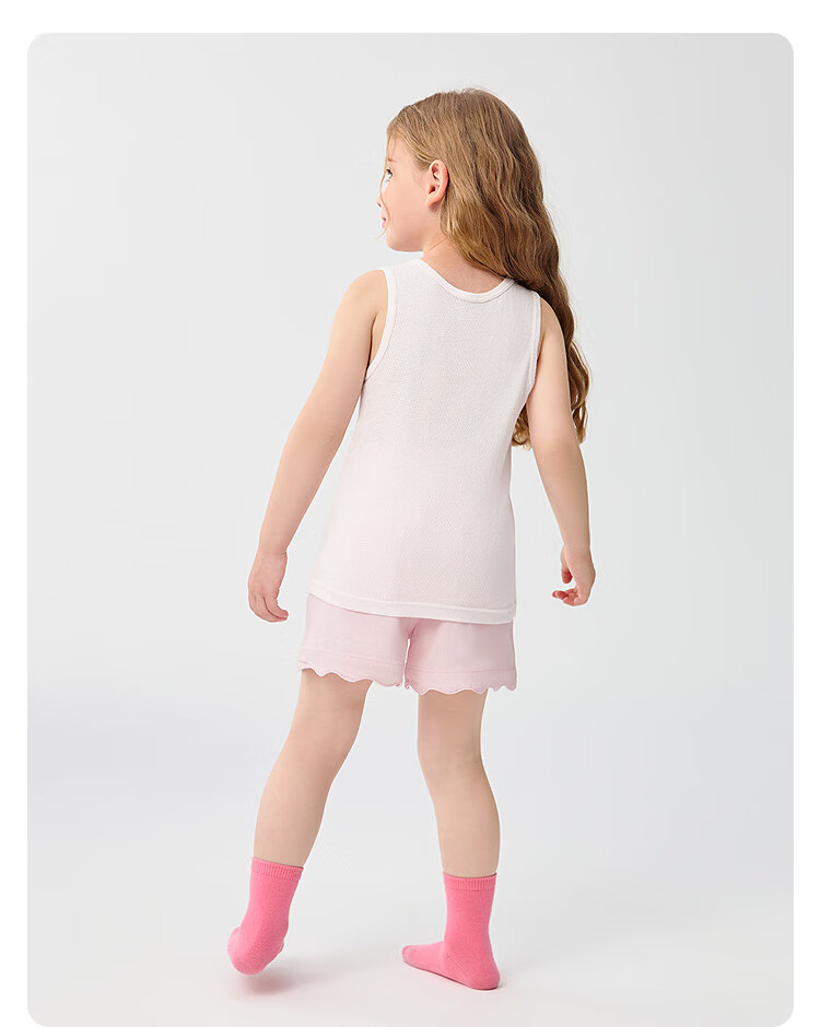 BALABALA Baby Vest Undershirt, Summer Sleeveless Camisole for Boys And Girls, Air Conditioning Wear, Prevents Catching Cold, Two-Piece Set, 209225169201 12