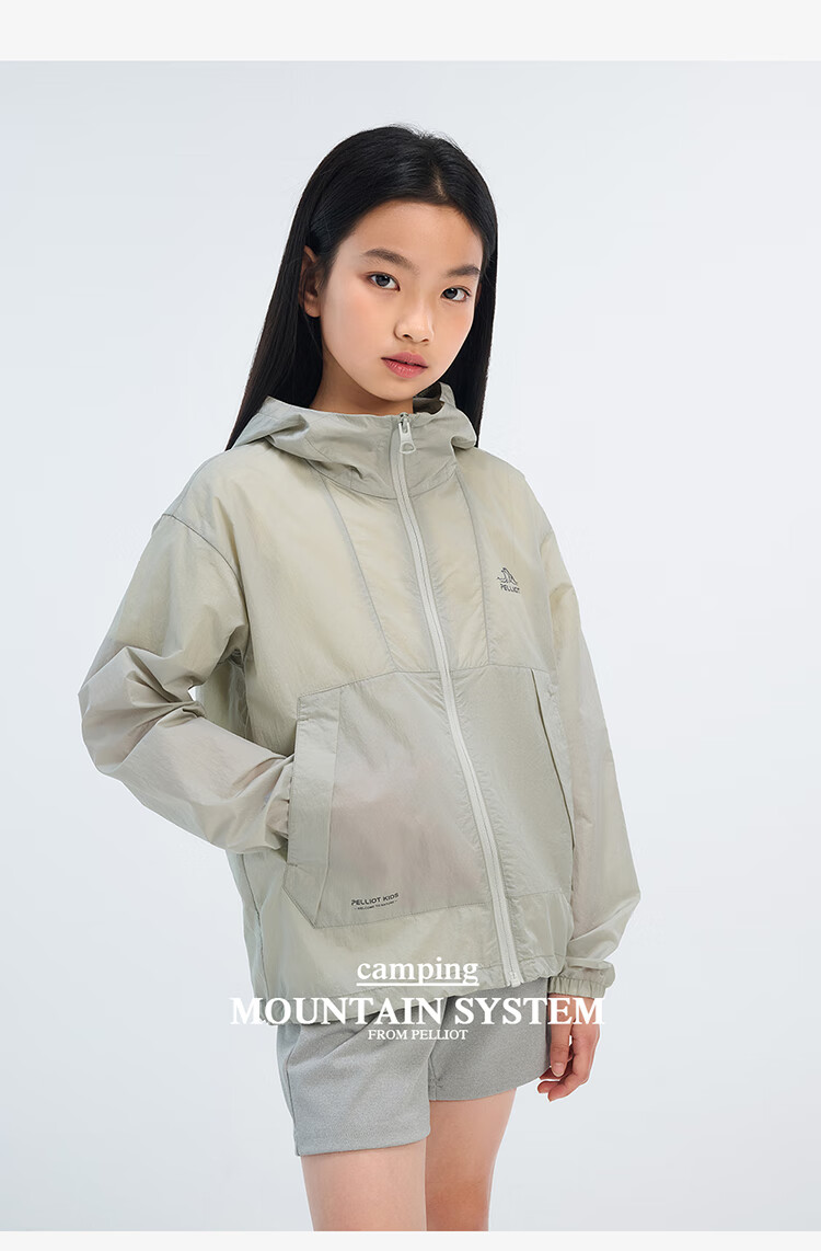 Pelliot [Xiao Sen Lin] Outdoor Children's Sun Protection Clothing, Summer Lightweight, Boys And Girls Sun Protection Jacket, 135212023, Purple, Size 160 26