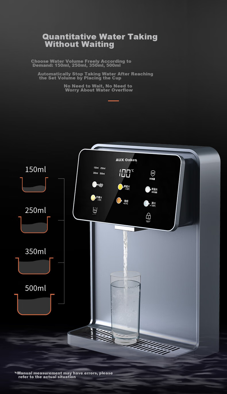AUX High-End Yunche Series Wall-Mounted Water Dispenser, Newly Upgraded Knob Temperature Control UV Sterilization High-Power Self-Priming Rapid Heating Water Dispenser Purifier Companion YGX-2212W 12