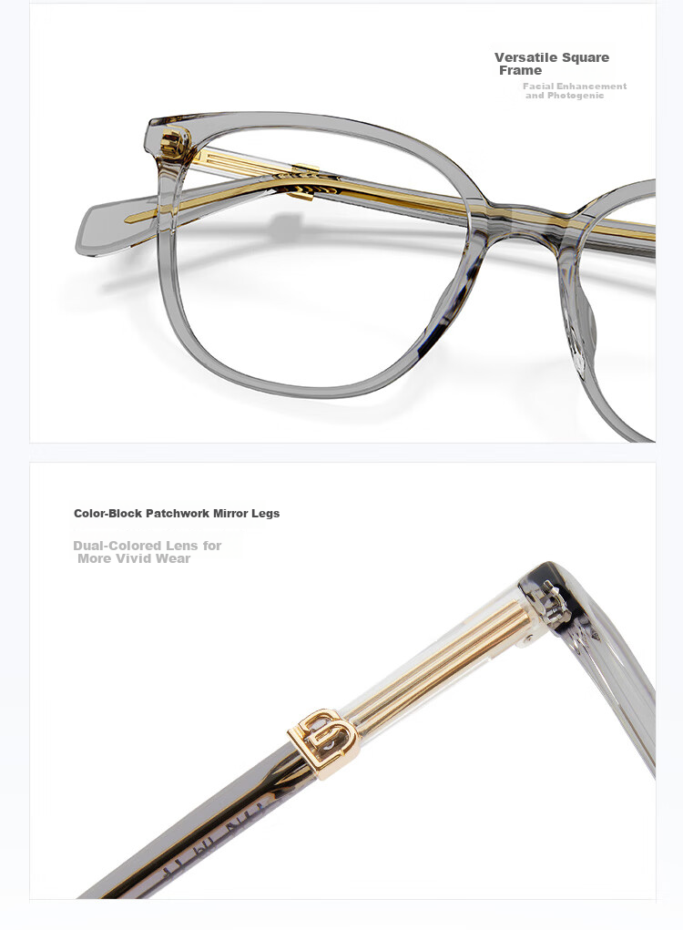 BOLON Glasses, Yang Zi's Style, Versatile Square Optical Frames, Women's Lightweight Myopia Glasses Frame BJ5125B21 4