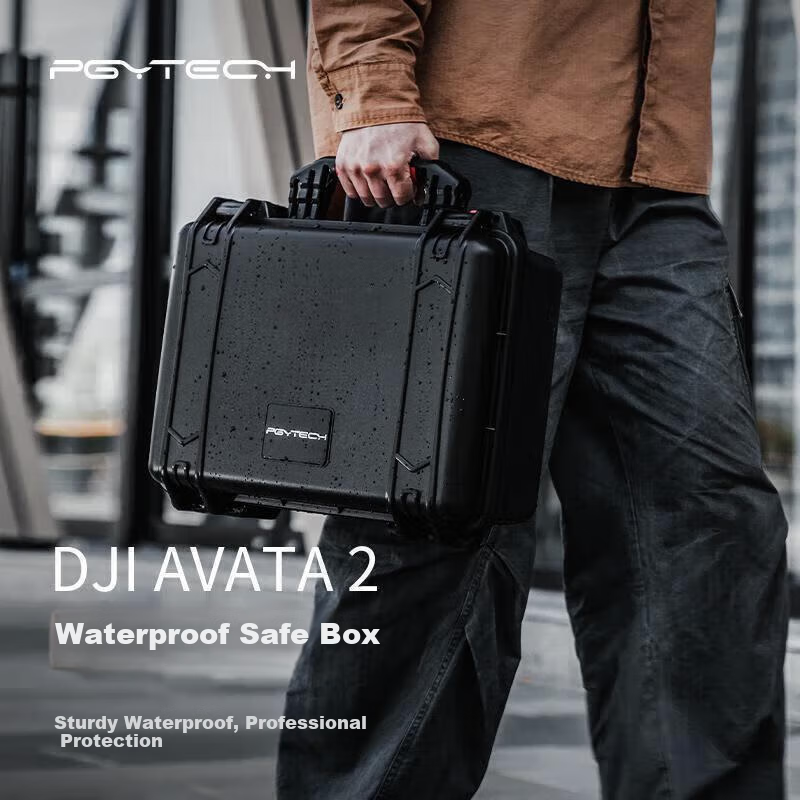 PGYTECH Waterproof Safe Case Compatible with DJI AVATA2 Drone Kit, Protective Box for DJI AVATA2, Handheld Moisture-Proof Case, Aerial Photography Accessories, Battery Portable Storage Bag, Shockproof And Pressure-Resistant