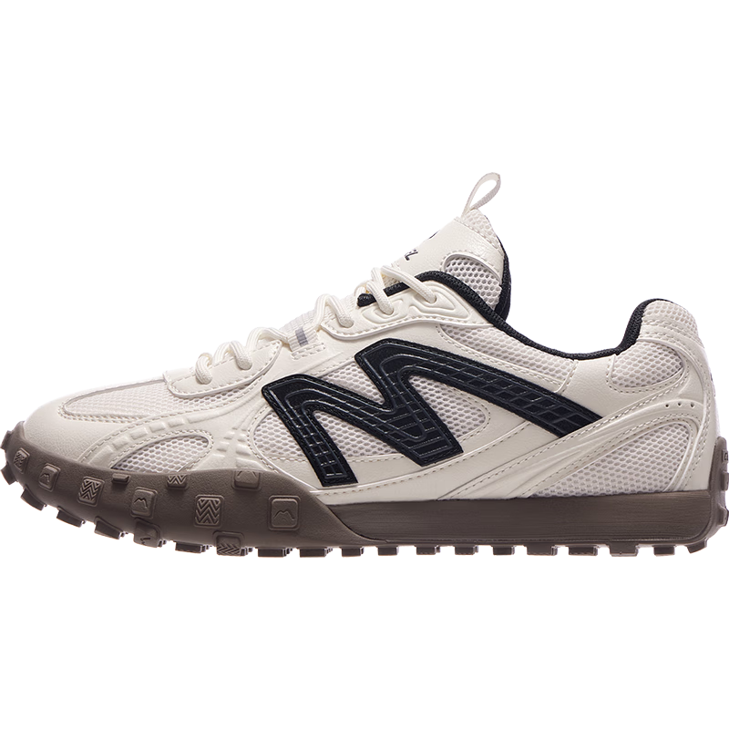 CAMEL Flowing Light Thin-Soled Shoes, Retro Casual Dexun Sports Women's Shoes, K25B09L7006, White/black, Size 37