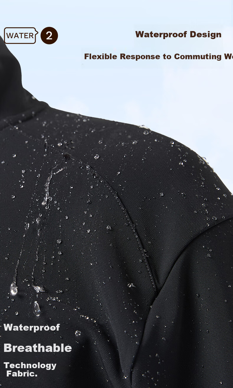 DECATHLON Sports Jacket, Quick-Drying, Breathable, Rainproof, Waterproof, Warm, Windproof, Fitness Windbreaker-4984086 4