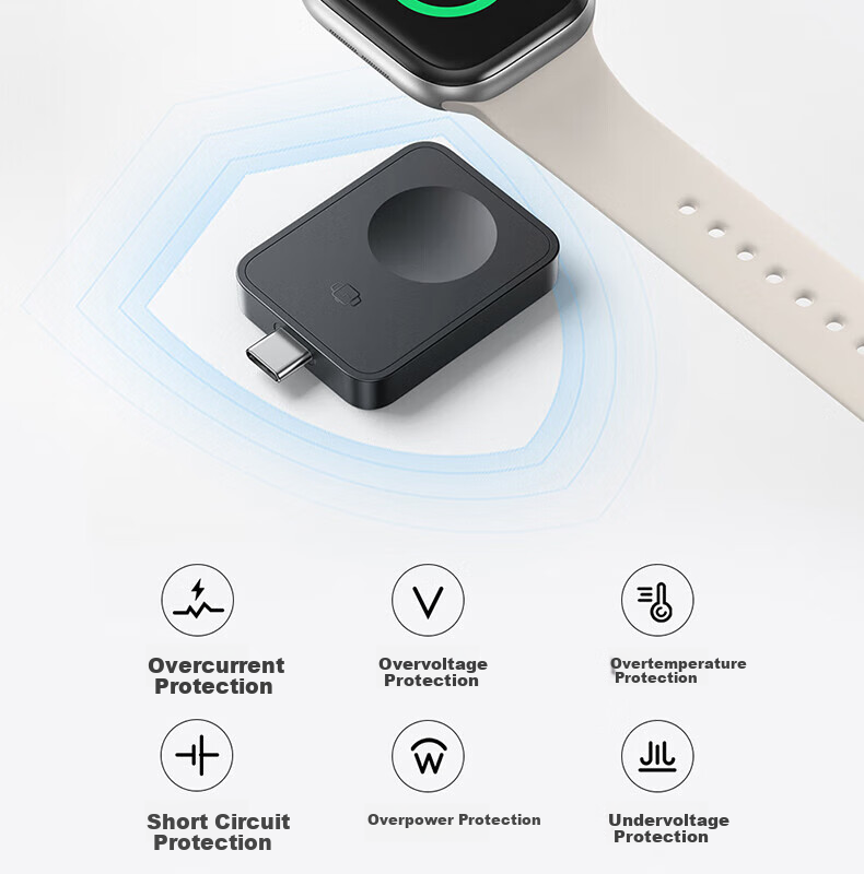 Baseus MagPro Magnetic Apple Watch Wireless Charger 2.5W Compatible with Apple Watch 10/9/8/7/6/5/4/3/2/SE/Ultra 15