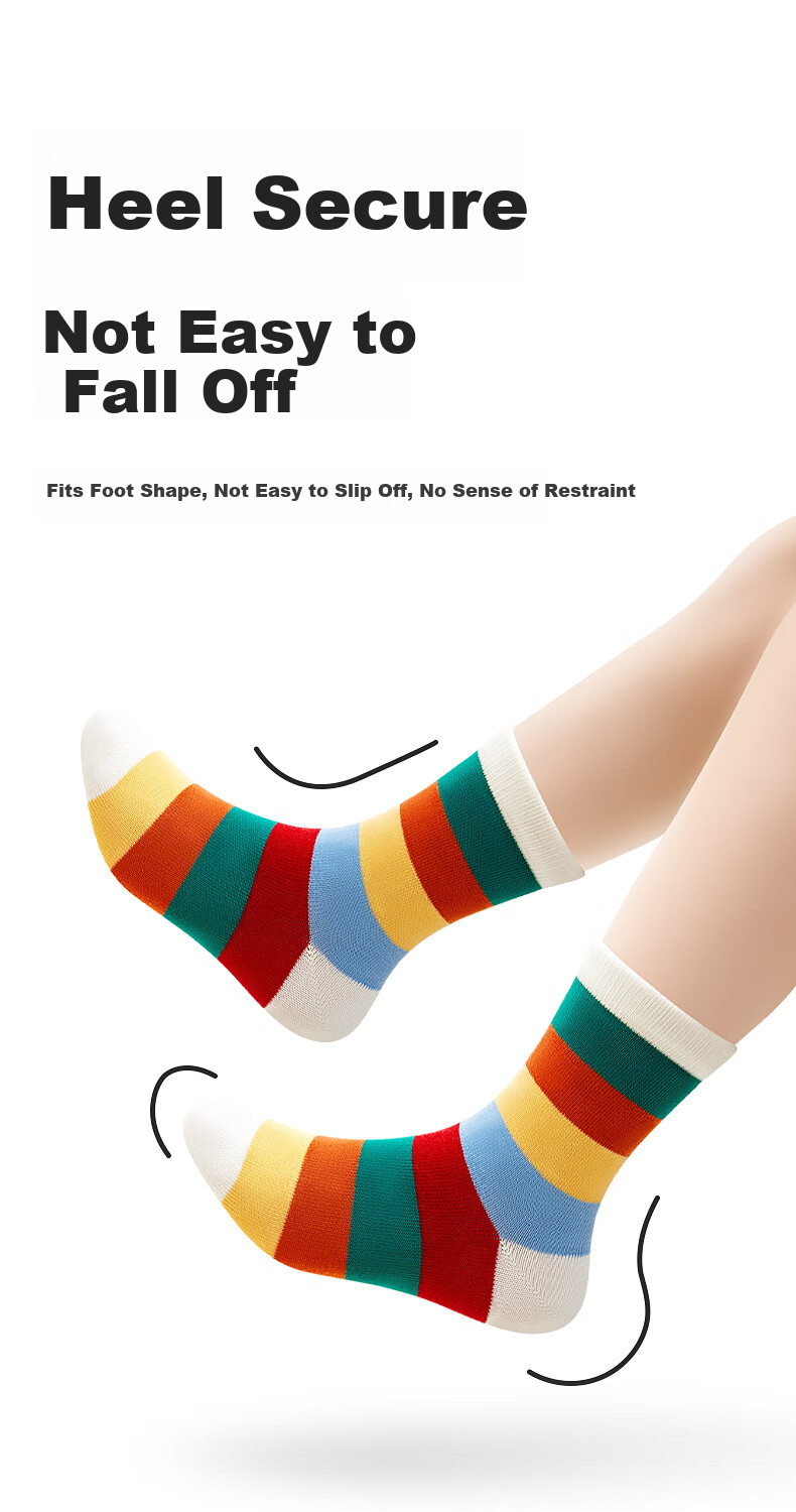 Beibi Children's Socks, Spring And Autumn Season, Student Pure Cotton Class A, Baby Girl Mid-Calf Socks, All-Cotton Girls' And Boys' Winter Thickened Socks 1