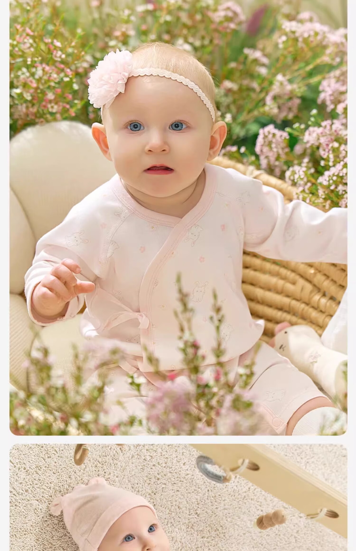 DAVE & BELLA Newborn Baby Spring and Autumn Romper Monk Suit for Boys and Girls 13