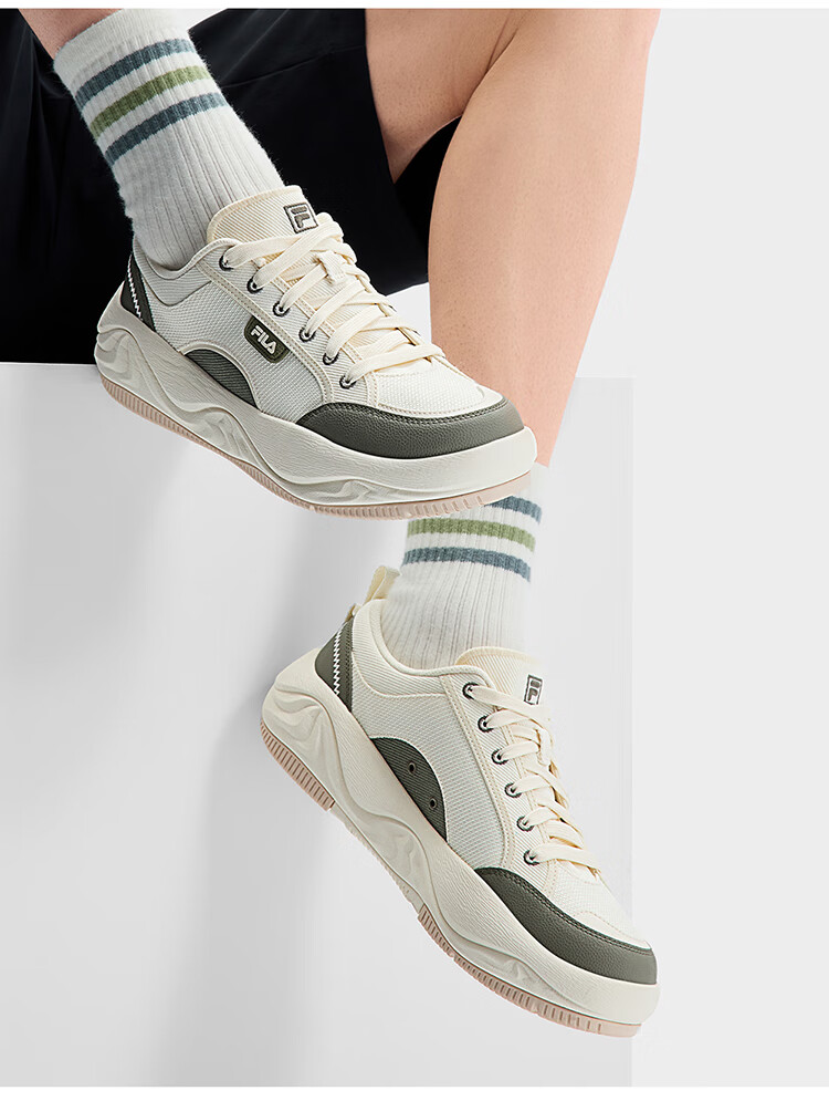 FILA Official Men's Shoes, COOKIES Retro Canvas Shoes, Cookie Shoes, Fashionable Casual Shoes 4