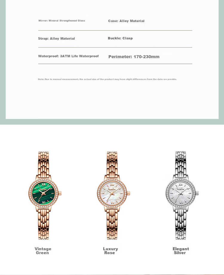 Bestdon Brand Top Ten Women's Watches, Quartz Wristwatches, Simple And Fashionable Ladies' Watches, Gift Box for Women, Present for Girls 8