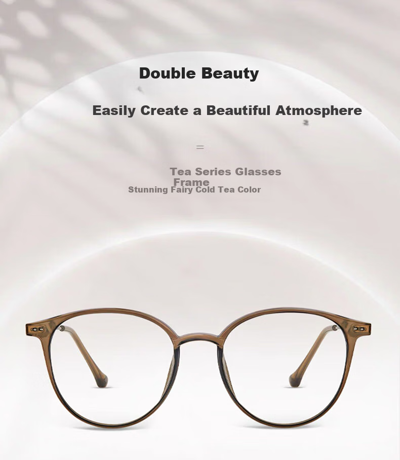 LOHO Lightweight Glasses for Women, Myopia Eyeglass Frames, Prescription Available, Blue Light Blocking, Slimming Effect for Large Faces, LH099014 4