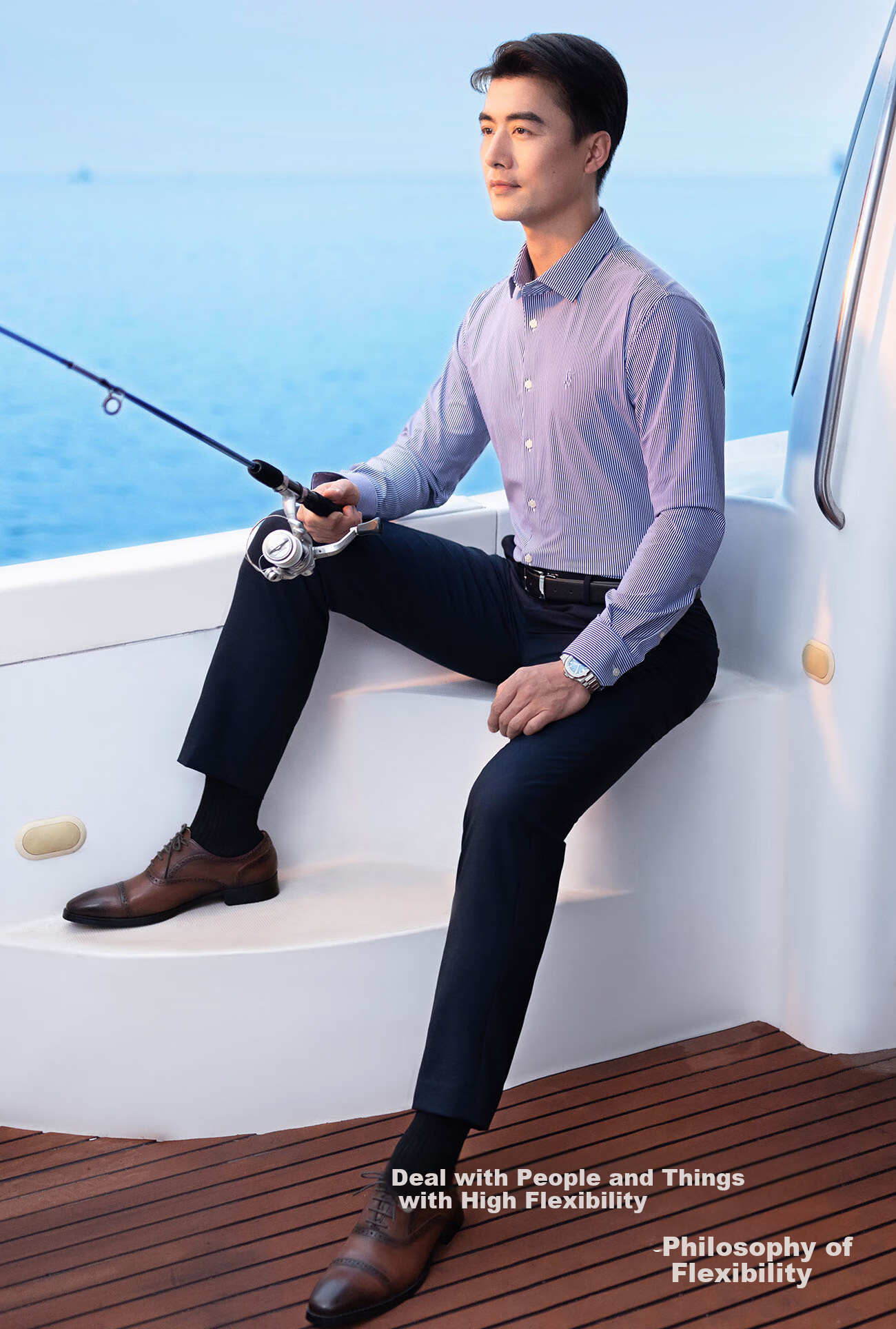 OUDING First-Class Black Diamond Dress Pants for Men, Easy-Care, High-Elasticity, Wrinkle-Resistant, Business Casual Trousers, Black Diamond, Size 38 12