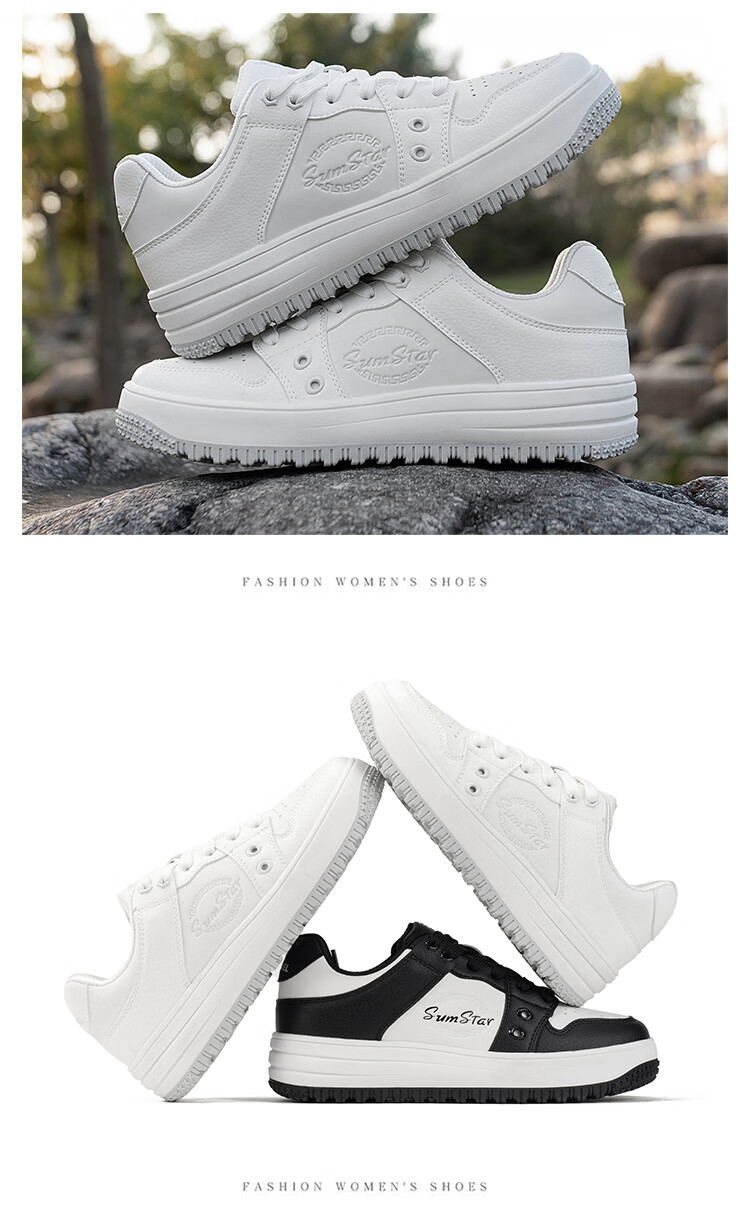VANCAMEL Men's Sneakers, Couple's Outdoor Casual Shoes, Men's Sports Shoes, Women's White Shoes, 6066 White, Size 38 25
