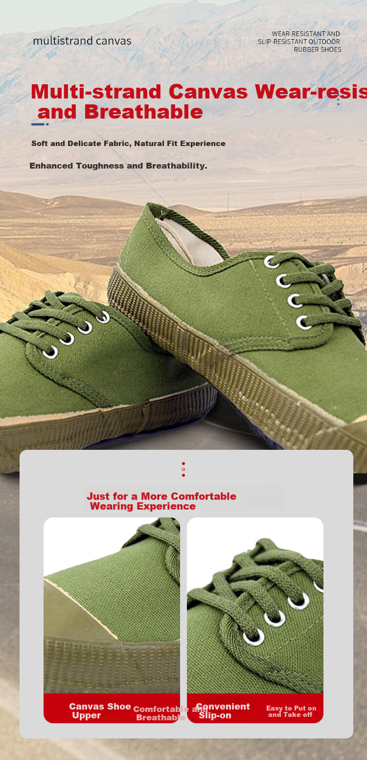 Gongtai Military Training Shoes, Work Boots, Student Military Training Footwear, Wear-Resistant Canvas Shoes, Men's And Women's Construction Site Shoes, Hiking Yellow Ball Shoes, Liberation Shoes, Size 37 4
