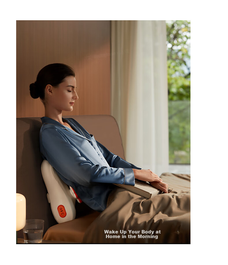 Westinghouse BXmini Waist Massager Massage Cushion Shoulder Neck Waist Back Full Body Massager Red Light Heat Therapy Lumbar Support Birthday Gift for Wife Girlfriend Starry Gray 34