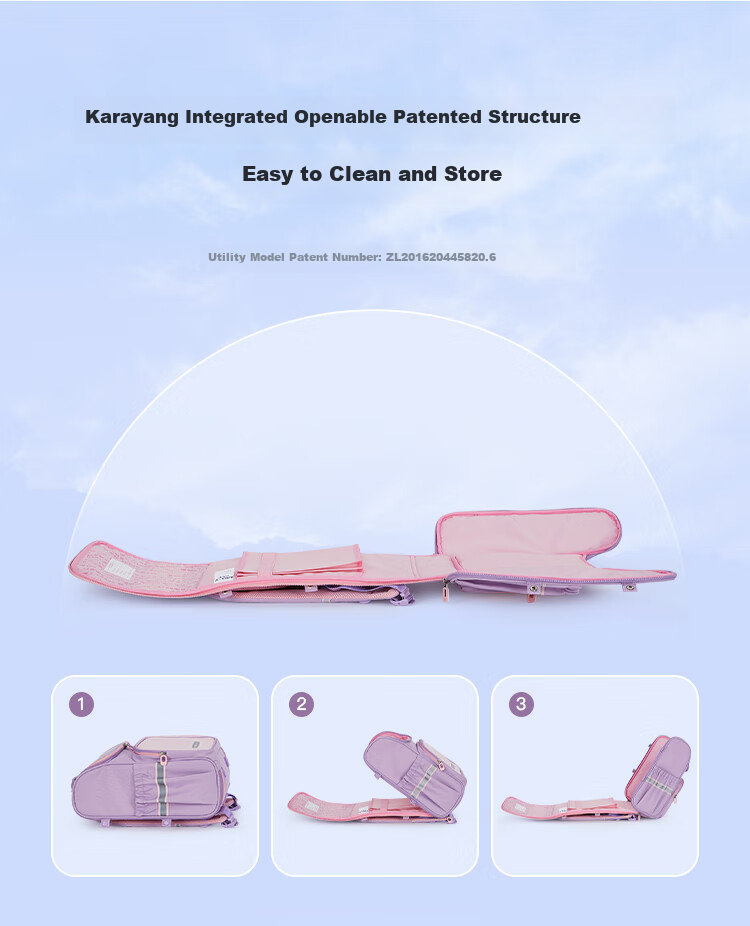 KALA·Y Backpack for Primary School Boys And Girls Grades 4-6, Children's Lightweight Double Shoulder Bag CX2670 Meilade Brow 5