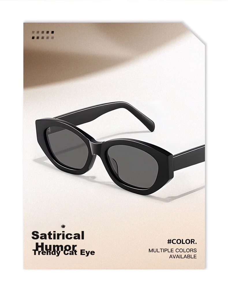 CAPONI Cat Eye Sunglasses for Women, Polarized Narrow Frame Sunglasses, Outdoor UV Protection, High-End Sun Protection Glasses, Face-Slimming Effect 5