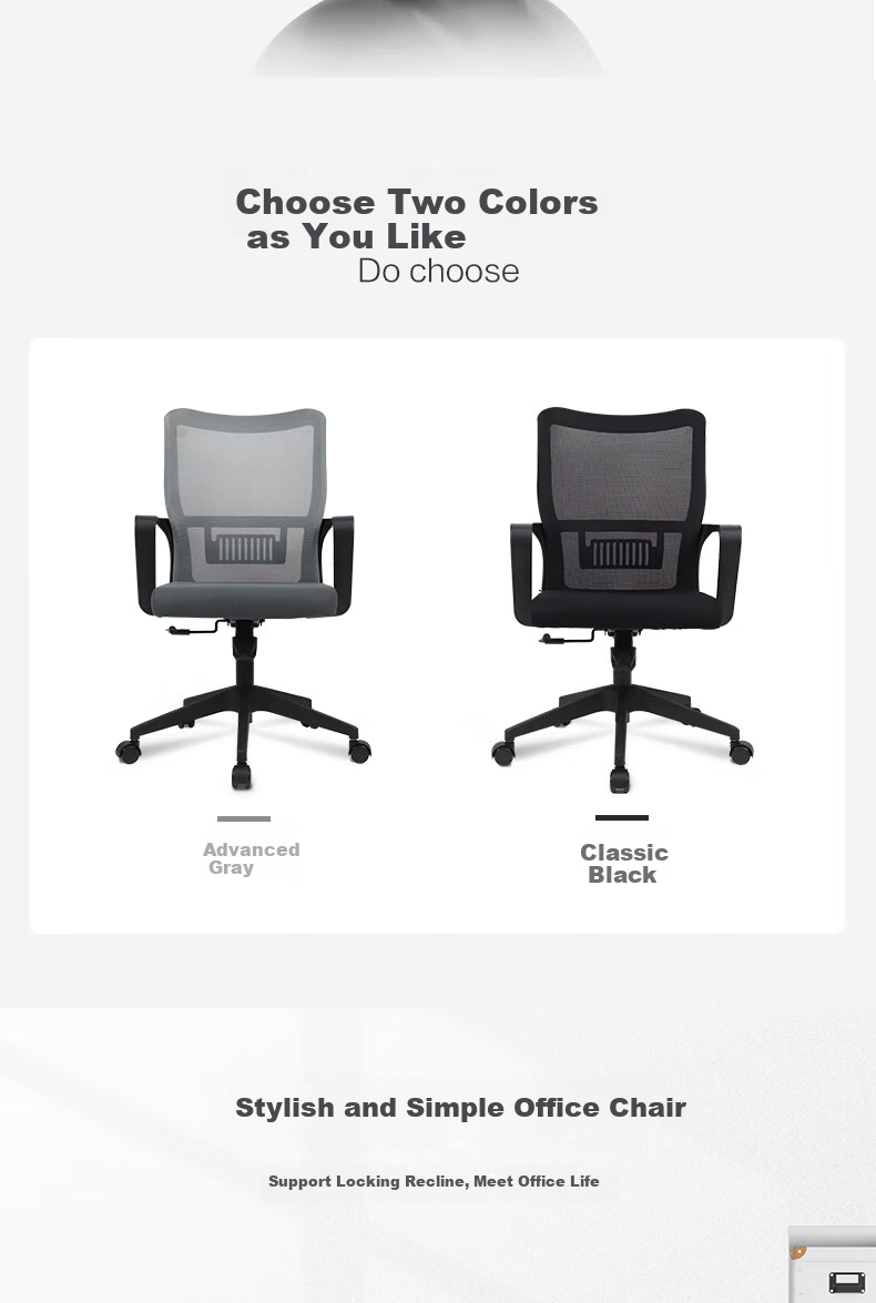 Deli 91103 Simple And Stylish Office Chair, Ergonomic Computer Chair, Home Study Seat, Elegant Gray 10