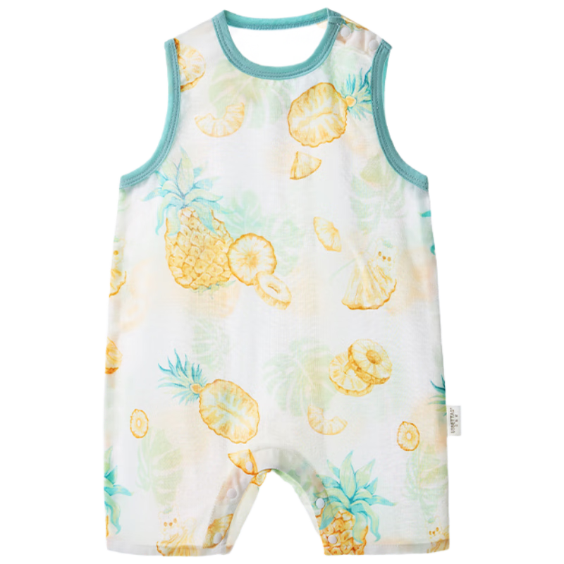 Beitaisi Mint Baby Sleepwear, Summer Thin Breathable Cool-Feeling New Style Home Wear, One-Piece Clothing for Boys And Girls