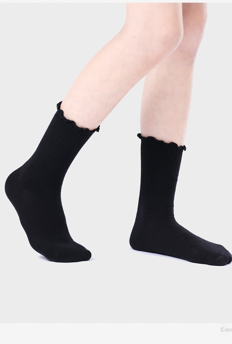 Barbie Girls' Socks, Children's Mid-Calf Socks, Spring And Autumn Cotton Socks for Girls, Short Socks, Princess Socks, Thin Ruffled Edge Slouch Socks 17