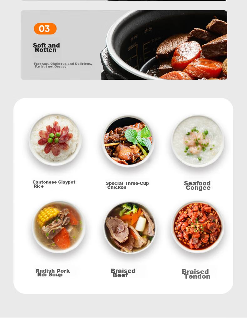 Joyoung 5L Smart Home Electric Pressure Cooker for 4-5 People with Dual Inner Pot, Multifunctional Copper Craftsmanship High Pressure Cooker with Large Fire, Nutritious Cooking, Timer And Reservation Function Y-50C82 12