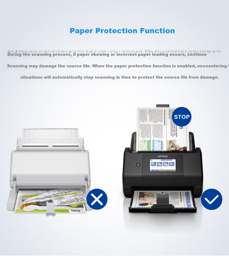 Epson ES-580W A4 Sheet-Fed Scanner, Wireless High-Speed Automatic Duplex (Touchscreen, Supports Scanning to USB Drive), Enterprise Editio 8