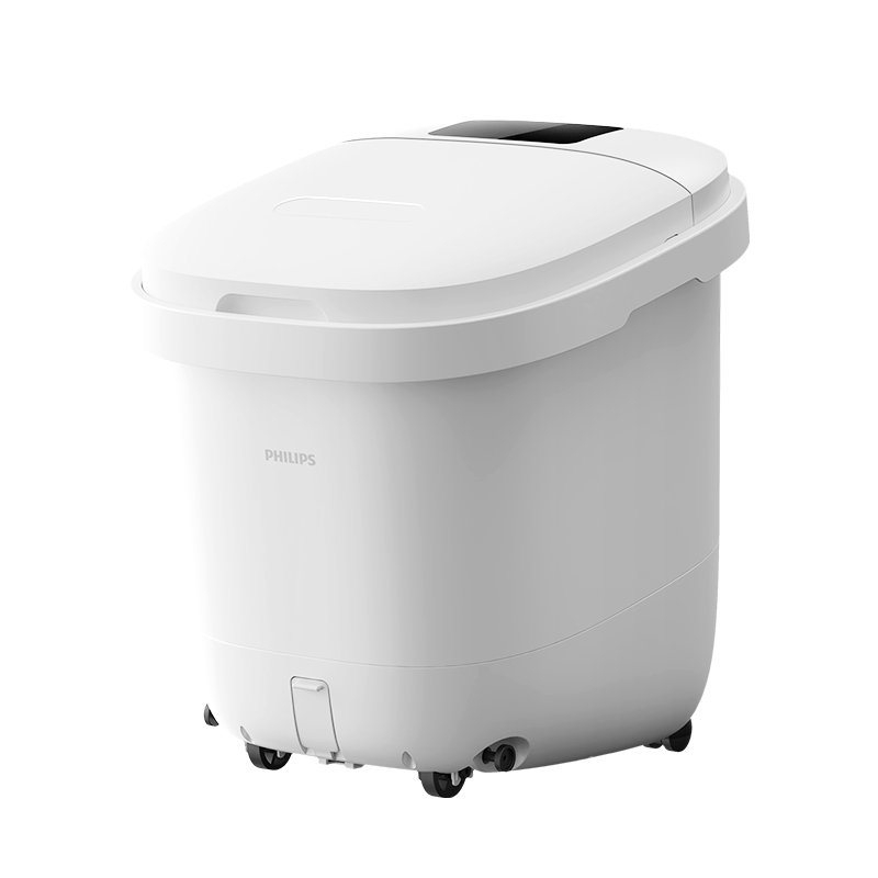 PHILIPS [Mid-Autumn Festival Gift] Small White Bucket Foot Soaking Tub, Fully Automatic Massage, Constant Temperature Heating, Smart Sterilization Foot Bath Basin for Home Use 3212F, Gift for Parents And Elders