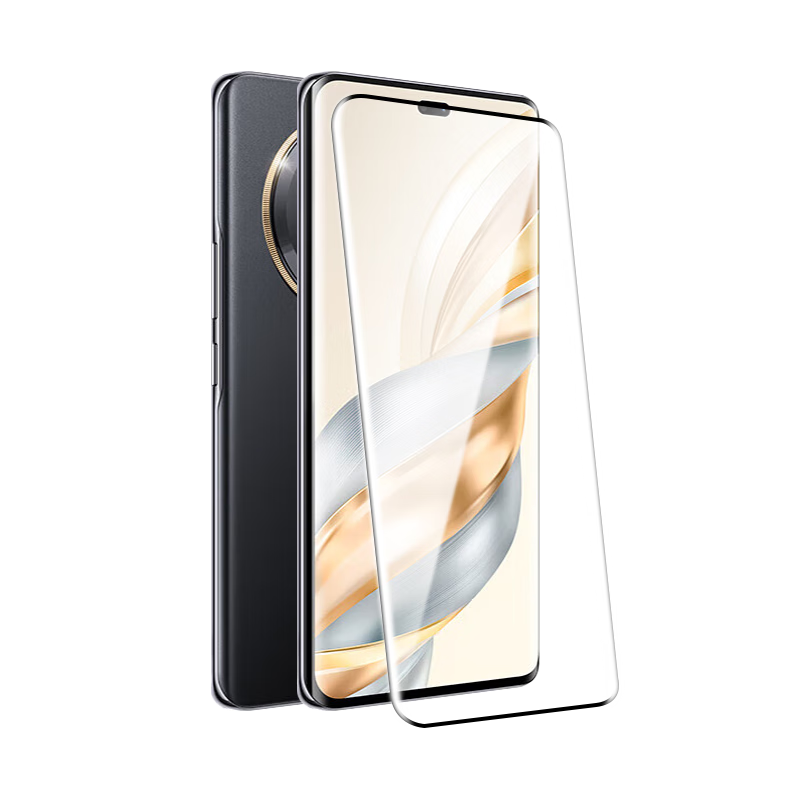 Baozou [Compensation for Defective Products] Tempered Glass Screen Protector for Honor X60 Pro, Curved Full-Screen High-Definition Anti-Scratch Protective Film for Honor X60 Pro Smartphone